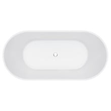 Eleanor Gloss White Acrylic Fluted Freestanding Bath